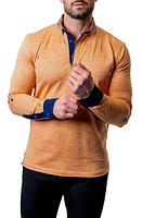 Maceoo Newton Sand Brown Long Sleeve Polo at Nordstrom,