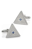 Cufflinks, Inc. Evil Eye Amulet Cuff Links in Silver at Nordstrom