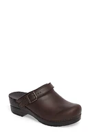 Dansko Ingrid Clog Antique Brown Leather at Nordstrom,