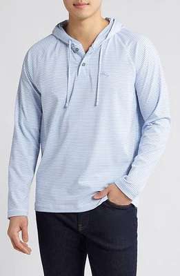 Tommy Bahama Starboard Stripe Seersucker Performance Hoodie at Nordstrom,