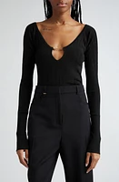 Jacquemus Le Haut Pralu Scallop Neck Rib Top at Nordstrom, Us