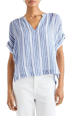 Splendid St. Tropez Linen Blend Top St Stripe at Nordstrom,