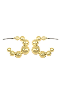 Panacea Beaded Hoop Earrings in Gold at Nordstrom