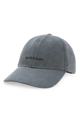 Givenchy Logo Embroidered Baseball Cap in 020-Grey at Nordstrom