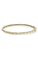 Ippolita Stardust Diamond Thin Hinge Bangle in Yellow Gold/Diamond at Nordstrom, Size 2