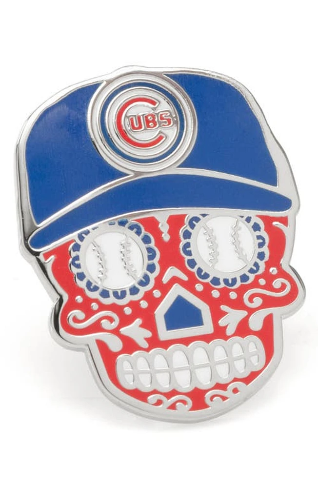 Cufflinks, Inc. Chicago Cubs Sugar Skull Lapel Pin in Red at Nordstrom