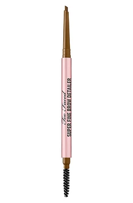 Too Faced Superfine Brow Detailer Pencil in Medium Brown at Nordstrom