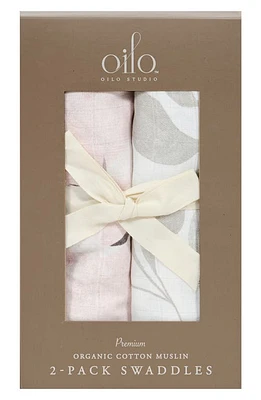 Oilo 2-Pack Swaddle Blankets in Blush at Nordstrom