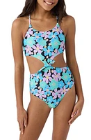 O'Neill Kids' Knot Front One-Piece Swimsuit at Nordstrom,