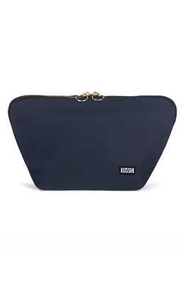 KUSSHI Vacationer Makeup Bag in Classic Navy/Pink at Nordstrom