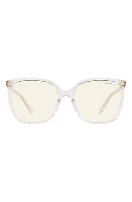 Michael Kors 54mm Round Sunglasses in Clear at Nordstrom