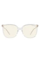 Michael Kors 54mm Round Sunglasses in Clear at Nordstrom