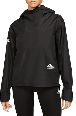 Nike Gore-Tex Trail Running Jacket in Black/Smoke Grey/White at Nordstrom, Size Small