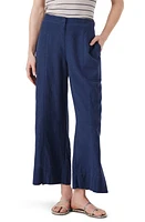 NIC+ZOE Rumba Park Wide Leg Crop Organic Linen Blend Pants at Nordstrom,