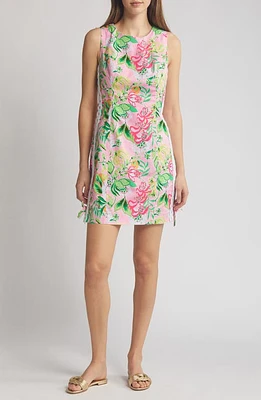 Lilly Pulitzer Mila Floral Sleeveless Stretch Cotton Shift Dress Multi Via Amore Spritzer at Nordstrom,