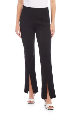 FIFTEEN TWENTY High Waist Front Slit Pants Black at Nordstrom,