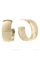 Lana 25mm Curved Hollow Hoops in Yellow Gold at Nordstrom