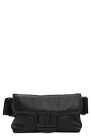 Valentino Garavani Small VLOGO Leather Satchel in Nero at Nordstrom