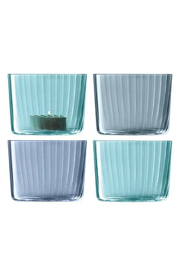 LSA 4-Piece Votive Candleholder Set in Blue at Nordstrom