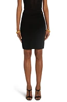 TOM FORD Shiny Stretch Interlock Skirt Black at Nordstrom,