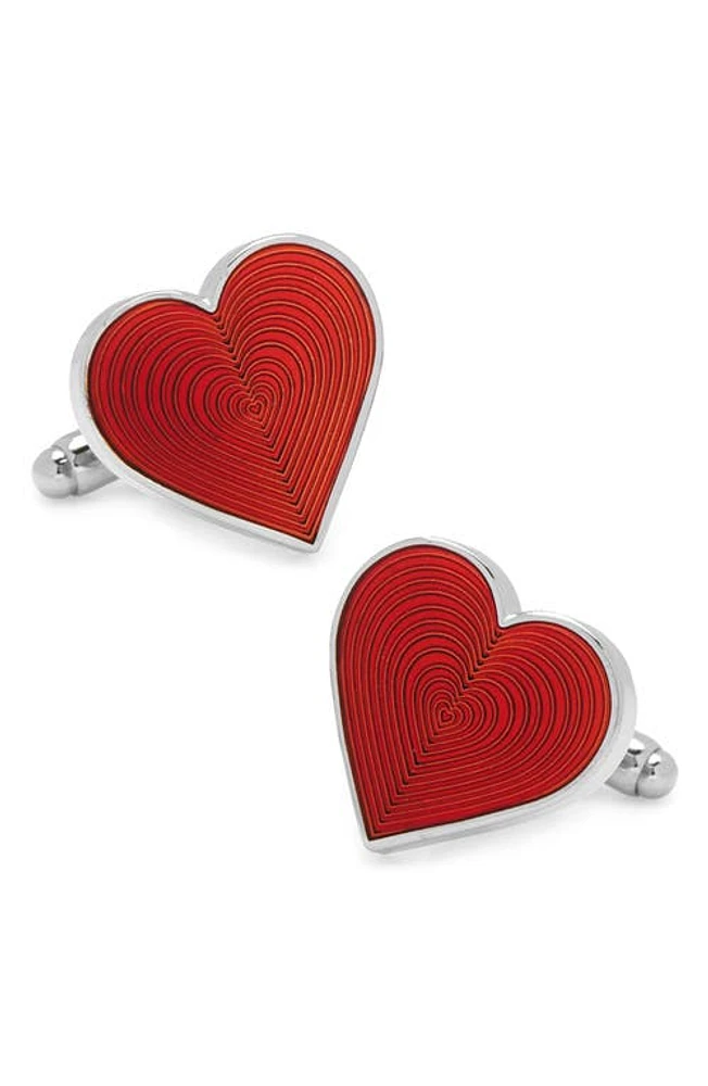 Cufflinks, Inc. Heart Cuff Links in Red at Nordstrom