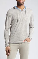 johnnie-O Hamlin Hooded Henley Light Gray at Nordstrom, R