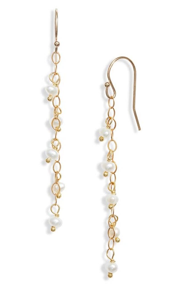 ki-ele Jennifer Freshwater Pearl Drop Earrings in Gold at Nordstrom