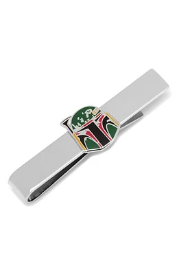 Cufflinks, Inc. Star Wars Boba Fett Distressed Helmet Tie Bar in Green at Nordstrom