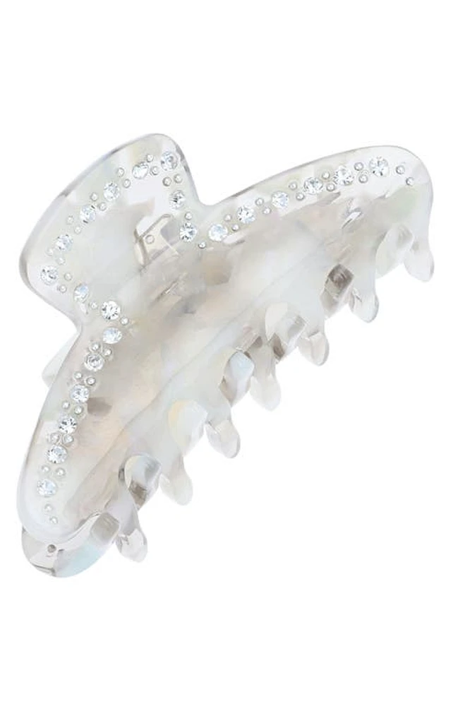 L. Erickson Boca Crystal Jaw Clip in Stone at Nordstrom