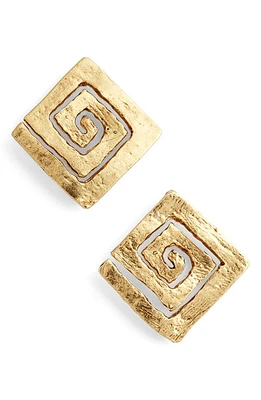 Karine Sultan Square Stud Earrings in Gold at Nordstrom