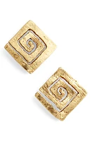 Karine Sultan Square Stud Earrings in Gold at Nordstrom