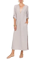 Everyday Ritual Button Front Cotton Gauze Caftan at Nordstrom,