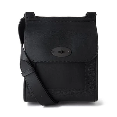 Mulberry Small Antony Eco Scotchgrain Crossbody Bag in Black at Nordstrom