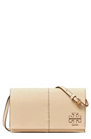 Tory Burch McGraw Leather Wallet Crossbody in Brie at Nordstrom