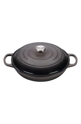 Le Creuset Signature 3.5-Quart Enameled Cast Iron Braiser in Oyster at Nordstrom