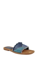 ZIGI Tamy Rhinestone Slide Sandal Denim at Nordstrom,