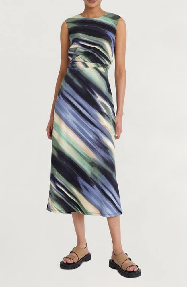 Luxely Drape Stretch Dress Cameo Green/Dusk Blue at Nordstrom,