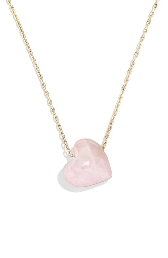 BaubleBar Juno Heart Pendant Necklace in Pink at Nordstrom