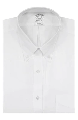 Brooks Brothers Non-Iron Regent Fit Dress Shirt Solid Whte at Nordstrom,