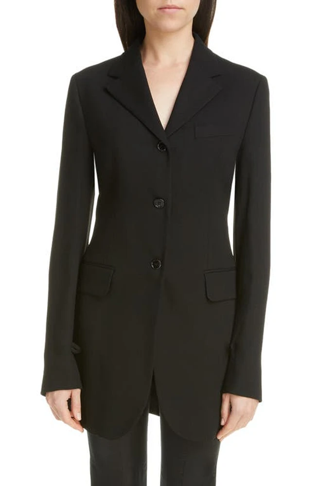 Acne Studios Jolcie Dry Crepe Blazer Black at Nordstrom, Us