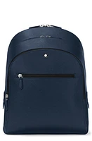 Montblanc Medium Sartorial Leather Backpack in Ink Blue at Nordstrom