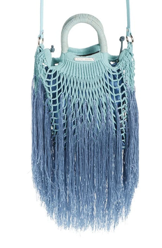 Petit Kouraj Mini Fringe Top Handle Bag in Calypso at Nordstrom