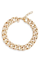 Nordstrom Hammered Curb Chain Bracelet in Gold at Nordstrom