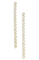 SHYMI Round Bezel Set Drop Earrings in Gold at Nordstrom