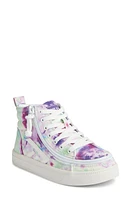 BILLY Footwear Kids' CS High Top Sneaker Purple Watercolor at Nordstrom