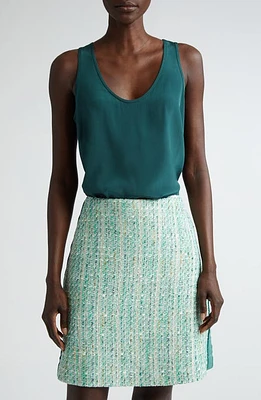 St. John Collection Silk Crêpe de Chine Tank at Nordstrom