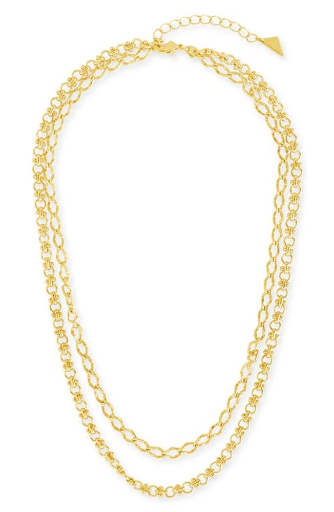 Sterling Forever Selena Layered Necklace in Gold at Nordstrom