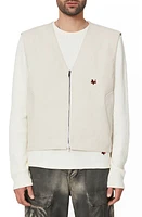 VAYDER Hyde Stretch Cotton Vest Ecru at Nordstrom,