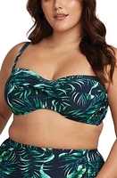 Artesands Palmspiration Botticelli D- & DD-Cup Underwire Bikini Top Dark Navy at Nordstrom, Us