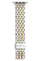 MICHELE 20mm Apple Watch Bracelet Watchband in Silver/gold at Nordstrom